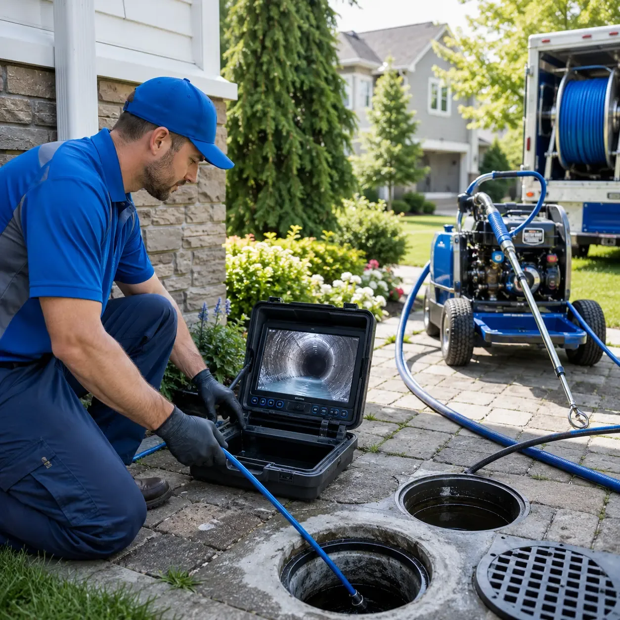 Outdoor drain cleaning professionals serving Huntsville, AR